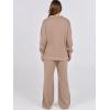imageANRABESS Women 2 Piece Outfits Lounge Sets Oversized Sweatshirt Wide Leg Pants 2025 Fall Casual Sweatsuits Travel Clothes SetBrown