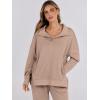 imageANRABESS Women 2 Piece Outfits Lounge Sets Oversized Sweatshirt Wide Leg Pants 2025 Fall Casual Sweatsuits Travel Clothes SetBrown