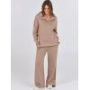 imageANRABESS Women 2 Piece Outfits Lounge Sets Oversized Sweatshirt Wide Leg Pants 2025 Fall Casual Sweatsuits Travel Clothes SetBrown