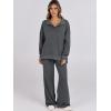 imageANRABESS Women 2 Piece Outfits Lounge Sets Oversized Sweatshirt Wide Leg Pants 2025 Fall Casual Sweatsuits Travel Clothes SetDark Grey