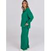imageANRABESS Women 2 Piece Outfits Lounge Sets Oversized Sweatshirt Wide Leg Pants 2025 Fall Casual Sweatsuits Travel Clothes SetGreen