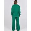 imageANRABESS Women 2 Piece Outfits Lounge Sets Oversized Sweatshirt Wide Leg Pants 2025 Fall Casual Sweatsuits Travel Clothes SetGreen