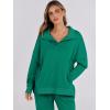 imageANRABESS Women 2 Piece Outfits Lounge Sets Oversized Sweatshirt Wide Leg Pants 2025 Fall Casual Sweatsuits Travel Clothes SetGreen