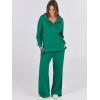 imageANRABESS Women 2 Piece Outfits Lounge Sets Oversized Sweatshirt Wide Leg Pants 2025 Fall Casual Sweatsuits Travel Clothes SetGreen