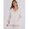 imageANRABESS Women 2 Piece Outfits Lounge Sets Oversized Sweatshirt Wide Leg Pants 2025 Fall Casual Sweatsuits Travel Clothes SetGrey