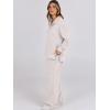 imageANRABESS Women 2 Piece Outfits Lounge Sets Oversized Sweatshirt Wide Leg Pants 2025 Fall Casual Sweatsuits Travel Clothes SetGrey