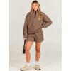 imageANRABESS Women 2 Piece Outfits Sweatshirt Shorts Sets 2024 Oversized Casual Lounge Sweat Set Sweatsuit Workout TracksuitBrown
