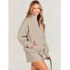 imageANRABESS Women 2 Piece Outfits Sweatshirt Shorts Sets 2024 Oversized Casual Lounge Sweat Set Sweatsuit Workout TracksuitCamel