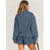 imageANRABESS Women 2 Piece Outfits Sweatshirt Shorts Sets 2024 Oversized Casual Lounge Sweat Set Sweatsuit Workout TracksuitDeep Blue