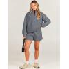 imageANRABESS Women 2 Piece Outfits Sweatshirt Shorts Sets 2024 Oversized Casual Lounge Sweat Set Sweatsuit Workout TracksuitDeep Gray