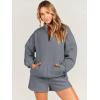 imageANRABESS Women 2 Piece Outfits Sweatshirt Shorts Sets 2024 Oversized Casual Lounge Sweat Set Sweatsuit Workout TracksuitDeep Gray