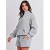 imageANRABESS Women 2 Piece Outfits Sweatshirt Shorts Sets 2024 Oversized Casual Lounge Sweat Set Sweatsuit Workout TracksuitGray