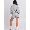 imageANRABESS Women 2 Piece Outfits Sweatshirt Shorts Sets 2024 Oversized Casual Lounge Sweat Set Sweatsuit Workout TracksuitGray