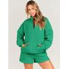 imageANRABESS Women 2 Piece Outfits Sweatshirt Shorts Sets 2024 Oversized Casual Lounge Sweat Set Sweatsuit Workout TracksuitGreen
