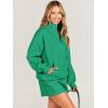 imageANRABESS Women 2 Piece Outfits Sweatshirt Shorts Sets 2024 Oversized Casual Lounge Sweat Set Sweatsuit Workout TracksuitGreen