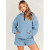 imageANRABESS Women 2 Piece Outfits Sweatshirt Shorts Sets 2024 Oversized Casual Lounge Sweat Set Sweatsuit Workout TracksuitGrey