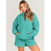 imageANRABESS Women 2 Piece Outfits Sweatshirt Shorts Sets 2024 Oversized Casual Lounge Sweat Set Sweatsuit Workout TracksuitLake Green