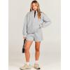 imageANRABESS Women 2 Piece Outfits Sweatshirt Shorts Sets 2024 Oversized Casual Lounge Sweat Set Sweatsuit Workout TracksuitLight Gray