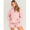 imageANRABESS Women 2 Piece Outfits Sweatshirt Shorts Sets 2024 Oversized Casual Lounge Sweat Set Sweatsuit Workout TracksuitPink