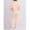 imageANRABESS Women 2 Piece Outfits Sweatsuit Oversized Half Zip Sweatshirt Jogger Sweatpants Tracksuit Lounge Set 2024 ClothesBeige