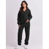 imageANRABESS Women 2 Piece Outfits Sweatsuit Oversized Half Zip Sweatshirt Jogger Sweatpants Tracksuit Lounge Set 2024 ClothesBlack