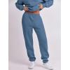 imageANRABESS Women 2 Piece Outfits Sweatsuit Oversized Half Zip Sweatshirt Jogger Sweatpants Tracksuit Lounge Set 2024 ClothesBlue
