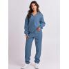 imageANRABESS Women 2 Piece Outfits Sweatsuit Oversized Half Zip Sweatshirt Jogger Sweatpants Tracksuit Lounge Set 2024 ClothesBlue