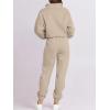 imageANRABESS Women 2 Piece Outfits Sweatsuit Oversized Half Zip Sweatshirt Jogger Sweatpants Tracksuit Lounge Set 2024 ClothesBrown