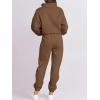 imageANRABESS Women 2 Piece Outfits Sweatsuit Oversized Half Zip Sweatshirt Jogger Sweatpants Tracksuit Lounge Set 2024 ClothesCoffee