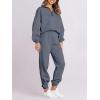 imageANRABESS Women 2 Piece Outfits Sweatsuit Oversized Half Zip Sweatshirt Jogger Sweatpants Tracksuit Lounge Set 2024 ClothesDark Grey