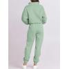 imageANRABESS Women 2 Piece Outfits Sweatsuit Oversized Half Zip Sweatshirt Jogger Sweatpants Tracksuit Lounge Set 2024 ClothesGreen