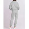 imageANRABESS Women 2 Piece Outfits Sweatsuit Oversized Half Zip Sweatshirt Jogger Sweatpants Tracksuit Lounge Set 2024 ClothesGrey