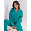 imageANRABESS Women 2 Piece Outfits Sweatsuit Oversized Half Zip Sweatshirt Jogger Sweatpants Tracksuit Lounge Set 2024 ClothesLake