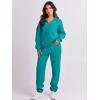 imageANRABESS Women 2 Piece Outfits Sweatsuit Oversized Half Zip Sweatshirt Jogger Sweatpants Tracksuit Lounge Set 2024 ClothesLake