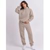 imageANRABESS Women 2 Piece Outfits Sweatsuit Oversized Half Zip Sweatshirt Jogger Sweatpants Tracksuit Lounge Set 2024 ClothesLight Khaki