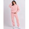 imageANRABESS Women 2 Piece Outfits Sweatsuit Oversized Half Zip Sweatshirt Jogger Sweatpants Tracksuit Lounge Set 2024 ClothesLight Pink