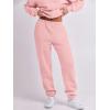 imageANRABESS Women 2 Piece Outfits Sweatsuit Oversized Half Zip Sweatshirt Jogger Sweatpants Tracksuit Lounge Set 2024 ClothesLight Pink