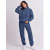 imageANRABESS Women 2 Piece Outfits Sweatsuit Oversized Half Zip Sweatshirt Jogger Sweatpants Tracksuit Lounge Set 2024 ClothesNavy Blue