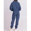 imageANRABESS Women 2 Piece Outfits Sweatsuit Oversized Half Zip Sweatshirt Jogger Sweatpants Tracksuit Lounge Set 2024 ClothesNavy Blue