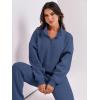 imageANRABESS Women 2 Piece Outfits Sweatsuit Oversized Half Zip Sweatshirt Jogger Sweatpants Tracksuit Lounge Set 2024 ClothesNavy Blue