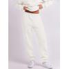 imageANRABESS Women 2 Piece Outfits Sweatsuit Oversized Half Zip Sweatshirt Jogger Sweatpants Tracksuit Lounge Set 2024 ClothesWhite