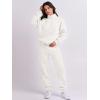imageANRABESS Women 2 Piece Outfits Sweatsuit Oversized Half Zip Sweatshirt Jogger Sweatpants Tracksuit Lounge Set 2024 ClothesWhite
