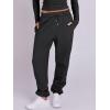 imageANRABESS Womens 2 Piece Sweatsuits Long Sleeve Tight Shirt Tops Joggers Fleece Sweatpants Sets 2024 Fall Sweat Lounge OutfitsBlack