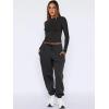 imageANRABESS Womens 2 Piece Sweatsuits Long Sleeve Tight Shirt Tops Joggers Fleece Sweatpants Sets 2024 Fall Sweat Lounge OutfitsBlack