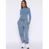 imageANRABESS Womens 2 Piece Sweatsuits Long Sleeve Tight Shirt Tops Joggers Fleece Sweatpants Sets 2024 Fall Sweat Lounge OutfitsGray Blue