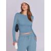 imageANRABESS Womens 2 Piece Sweatsuits Long Sleeve Tight Shirt Tops Joggers Fleece Sweatpants Sets 2024 Fall Sweat Lounge OutfitsGray Blue