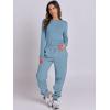 imageANRABESS Womens 2 Piece Sweatsuits Long Sleeve Tight Shirt Tops Joggers Fleece Sweatpants Sets 2024 Fall Sweat Lounge OutfitsGray Blue
