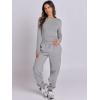 imageANRABESS Womens 2 Piece Sweatsuits Long Sleeve Tight Shirt Tops Joggers Fleece Sweatpants Sets 2024 Fall Sweat Lounge OutfitsGrey