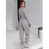 imageANRABESS Womens 2 Piece Sweatsuits Long Sleeve Tight Shirt Tops Joggers Fleece Sweatpants Sets 2024 Fall Sweat Lounge OutfitsGrey