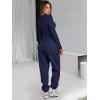 imageANRABESS Womens 2 Piece Sweatsuits Long Sleeve Tight Shirt Tops Joggers Fleece Sweatpants Sets 2024 Fall Sweat Lounge OutfitsNavy Blue